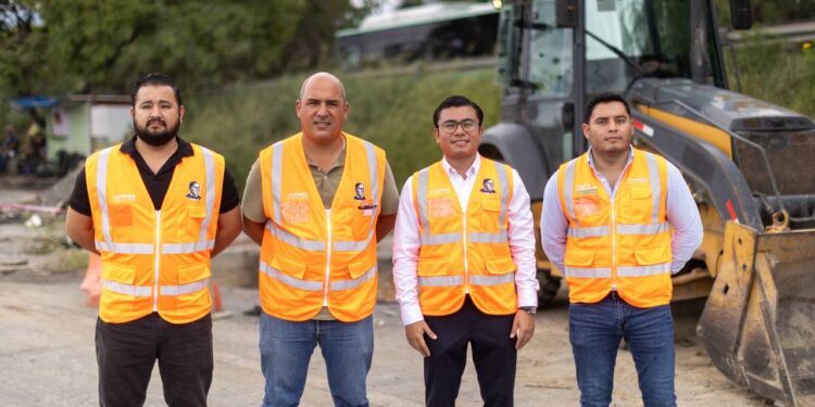 Rehabilitan avenida San Roque en Juárez