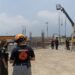 Cae trabajador de andamio a 6 metros de altura