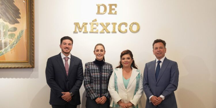 Se reúne Samuel García con la Presidenta Claudia Sheinbaum