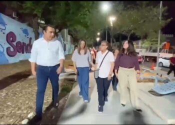 Inaugura primer sendero seguro en Santa Catarina