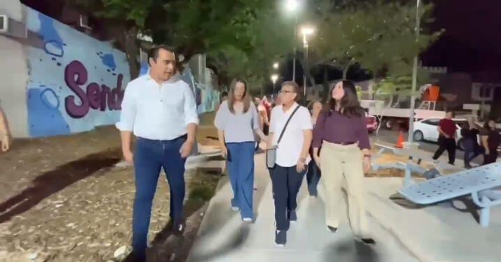 Inaugura primer sendero seguro en Santa Catarina