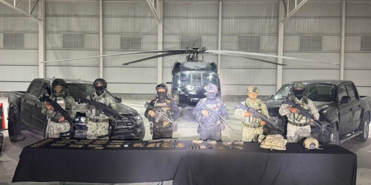 Decomisan arsenal con operativo “Muralla”