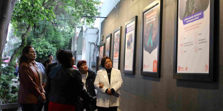Instalan Fotogalería para hacer conciencia sobre abuso a la vejez