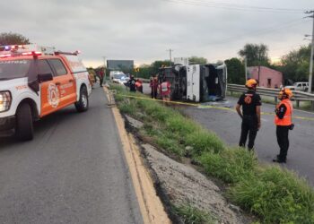 Sube a 22 lesionados y 11 fallecidos en accidente de Hualahuises. 