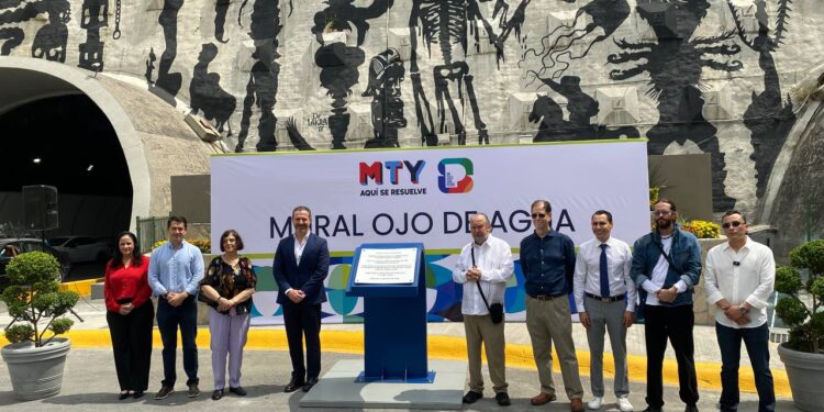 Inauguran San Pedro y Monterrey mural en túnel
