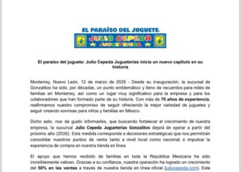 Cerrará “El paraíso del juguete”