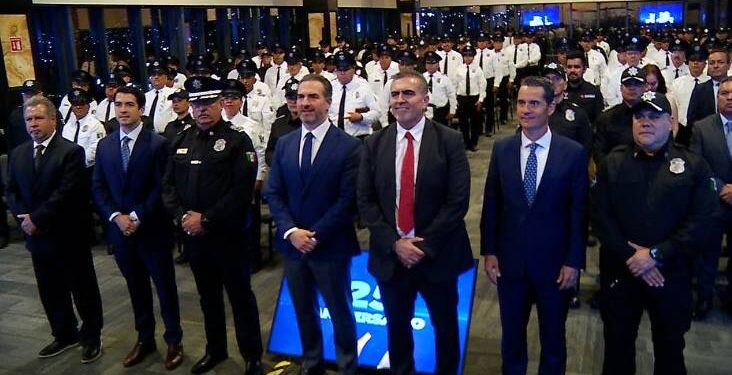 Celebran 25 años de la policía de Monterrey