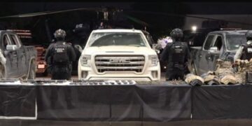 Decomisan armamento y equipo táctico tras enfrentamiento