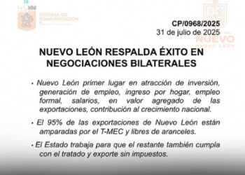 Felicita NL a Sheinbaum por aplazar aranceles