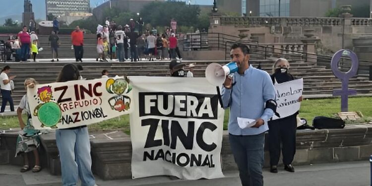 Protestan contra Zinc Nacional