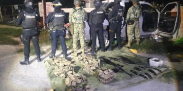 Activan Operativo Muralla y aseguran armas en Mina