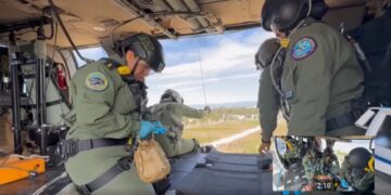 Practican evacuación aeromédica por Mundial