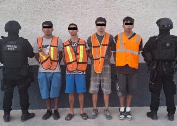 Detienen a cuatro con armas de fuego