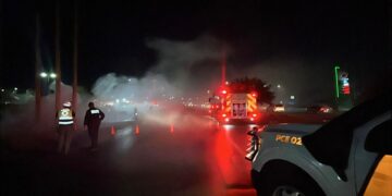 Incendio en alcantarillas genera movilización en Santa Catarina