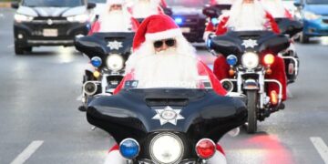 Salen Santa Claus motorizados