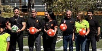 Inaugura Samuel cancha 450 en Guadalupe