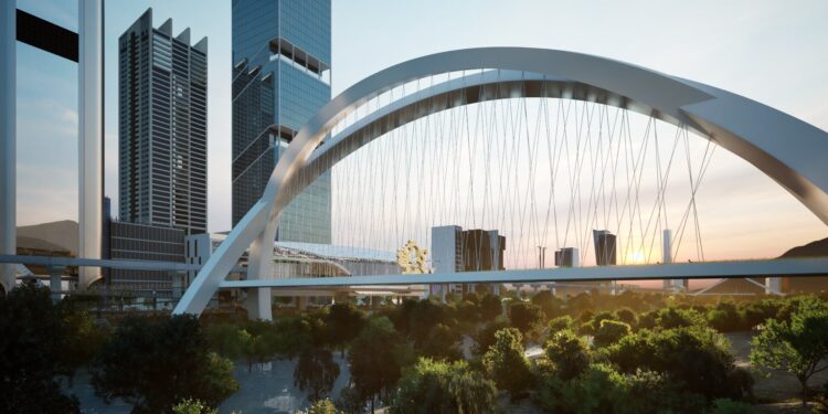 Supervisa Samuel construcción del puente nuevo