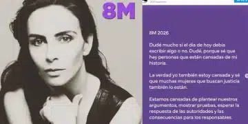 Sasha Sokol envía mensaje en el del Día Internacional de la Mujer