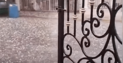 Cae granizada en la zona sur del área metropolitana