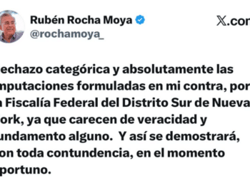 Rubén Rocha Moya niega acusaciones de EU