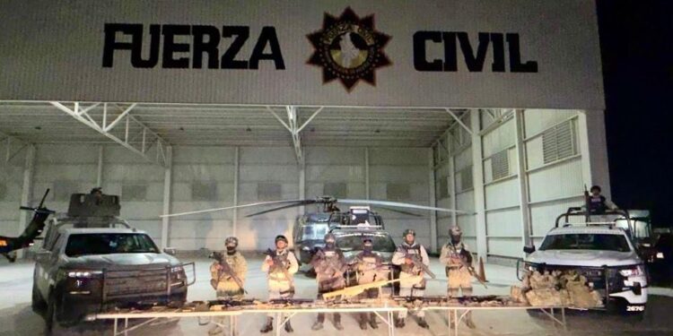 Aseguran armas en Dr. Coss