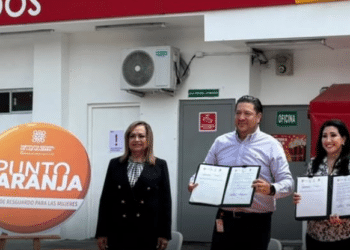 Instalan puntos naranjas en gasolineras