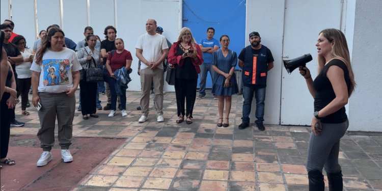 Realizan simulacro en Canal 28