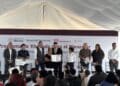 Entrega federación viviendas en Ciénega de flores