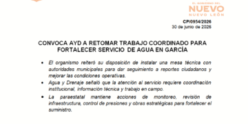 A y D propone mesa técnica para fortalecer el servicio de agua en García