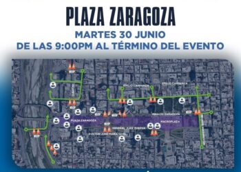 Anuncian cierres viales alrededor de la Macroplaza