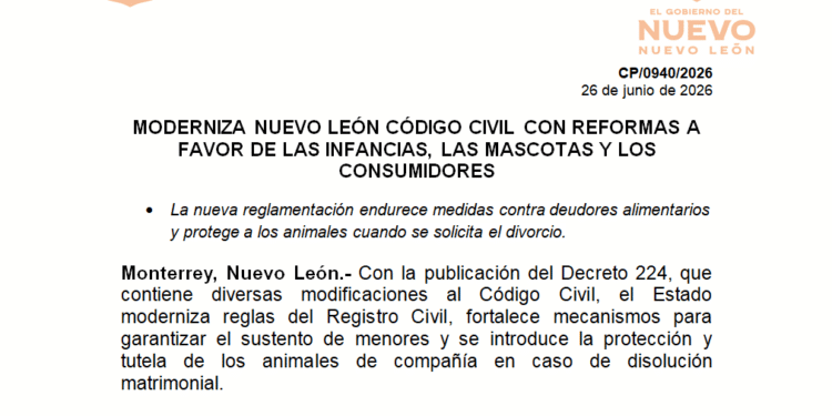 Modernizan código civil a favor de las infancias y de las mascotas