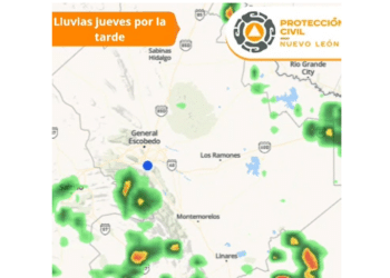 Alertan por lluvias en Nuevo León