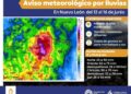 Alertan por lluvias durante el fin de semana