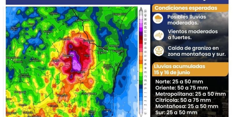 Alertan por lluvias durante el fin de semana
