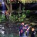 Rescatan a familia del río La silla