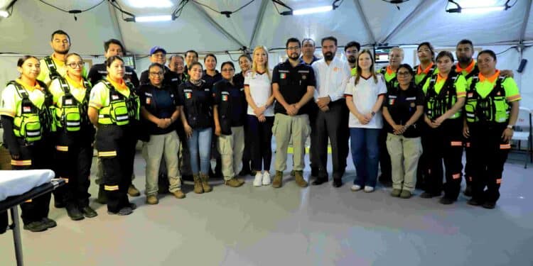 Instalan hospital móvil en Parque Fundidora