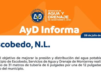 Agua y drenaje cambiará tubería en Escobedo