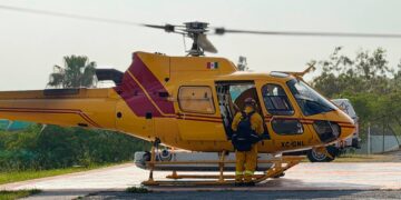 Reanudan combate de incendio forestal en Galeana