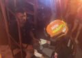 Persona sufre intoxicación  por incendio en vivienda