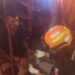 Persona sufre intoxicación  por incendio en vivienda