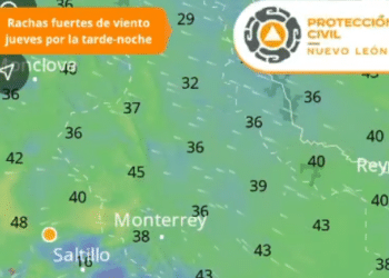 Alerta Protección Civil por rachas fuertes de viento