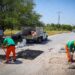 Llevan trabajos de mantenimiento urbano a Cerralvo