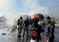 Muere mujer tras aparatoso choque e incendio