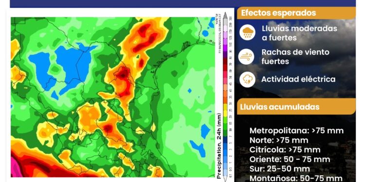 Pide PCNL tomar precauciones lluvia podría llegar este miércoles