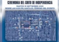 Cerrarán vialidades por grito de Independencia y desfile patrio 2026