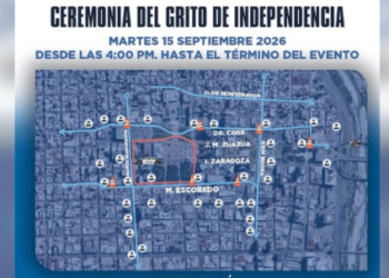 Cerrarán vialidades por grito de Independencia y desfile patrio 2026