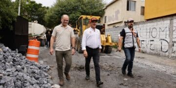 Reconstruye Guadalupe calles de la colonia Fuentes de Guadalupe